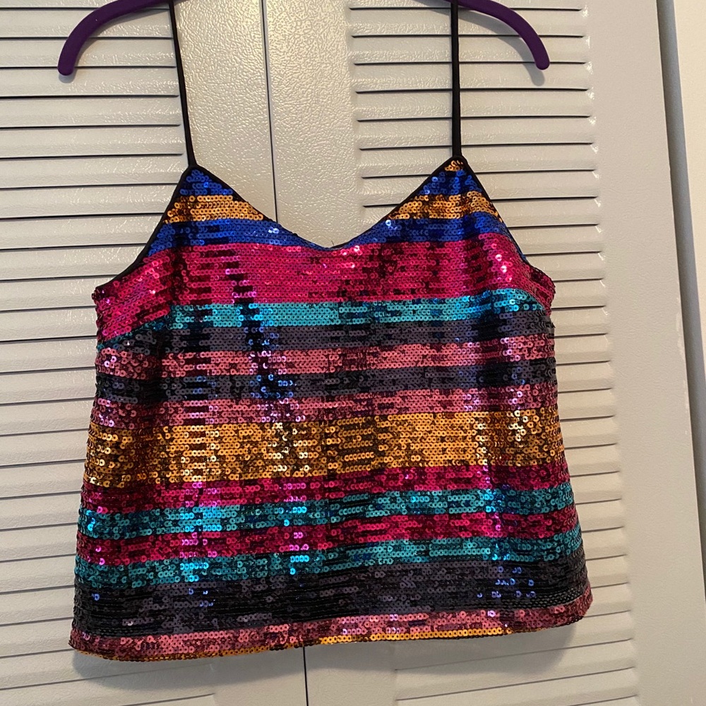 Sequin Crop Top